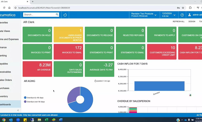 export data to excel demo - Transitioning From GP To Acumatica